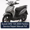 Suzuki DRZ 125 2004 Factory Service Repair Manual Pdf