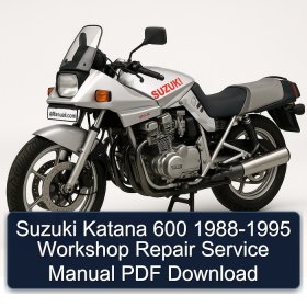 Suzuki Katana 600 1988-1995 Workshop Repair Service Manual PDF Download