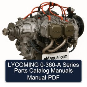 LYCOMING 0-360-A Series Parts Catalog Manuals Manual-PDF