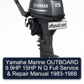 Yamaha Marine OUTBOARD 9.9HP 15HP N Q Full Service & Repair Manual 1983-1988