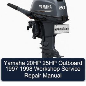Yamaha 20HP 25HP Outboard 1997 1998 Workshop Service Repair Manual