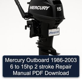 Mercury Outboard 1986-2003 6 to 15hp 2 stroke Repair Manual PDF Download