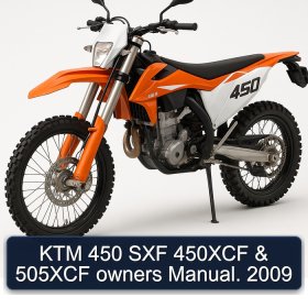 KTM 450 SXF 450XCF & 505XCF owners Manual. 2009