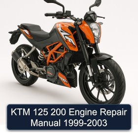 KTM 125 200 Engine Repair Manual 1999-2003