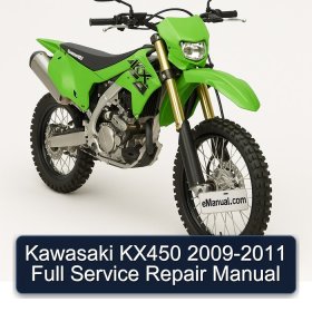 Kawasaki KX450 2009-2011 Full Service Repair Manual