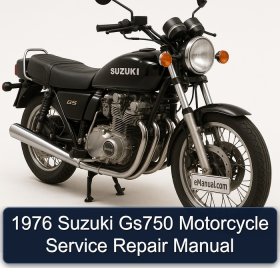 1976 Suzuki Gs750 Motorcycle Service Repair Manual