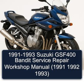 1991-1993 Suzuki GSF400 Bandit Service Repair Workshop Manual (1991 1992 1993)