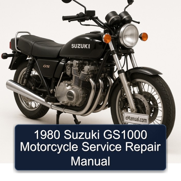 1980 Suzuki GS1000 Motorcycle Service Repair Manual