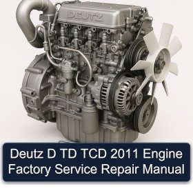 Deutz D TD TCD 2011 Engine Factory Service Repair Manual