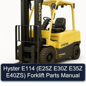 Hyster E114 (E25Z E30Z E35Z E40ZS) Forklift Parts Manual