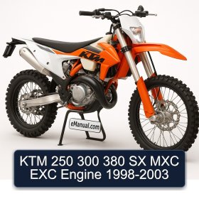 KTM 250 300 380 SX MXC EXC Engine 1998-2003