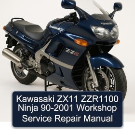 Kawasaki ZX11 ZZR1100 Ninja 90-2001 Workshop Service Repair Manual