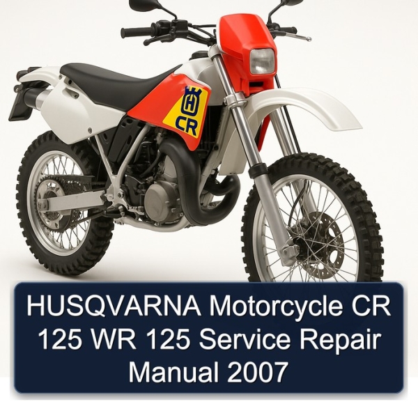 HUSQVARNA Motorcycle CR 125 WR 125 Service Repair Manual 2007