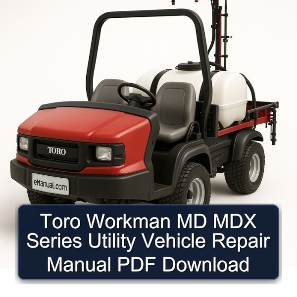 Toro Workman MD MDX Series Utility Vehicle Repair Manual PDF Download