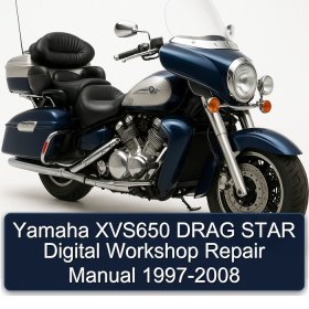 Yamaha XVS650 DRAG STAR Digital Workshop Repair Manual 1997-2008