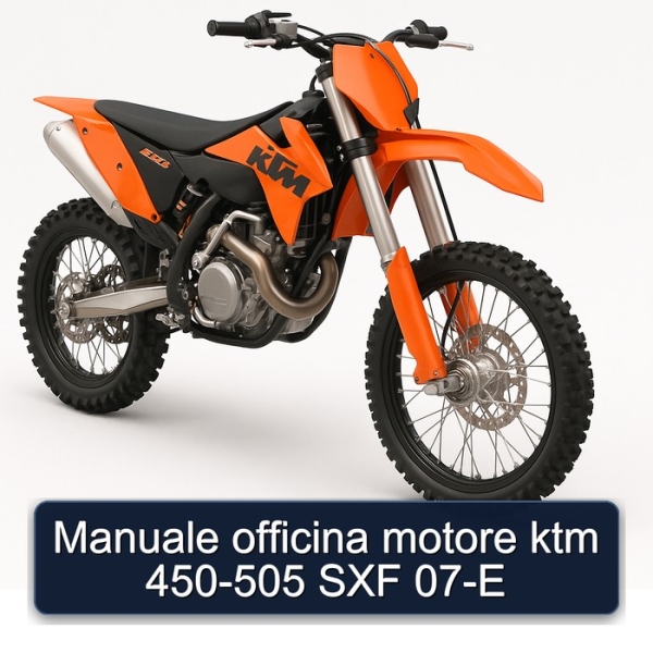 Manuale officina motore ktm 450-505 SXF 07-E