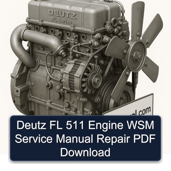 Deutz FL 511 Engine WSM Service Manual Repair PDF Download
