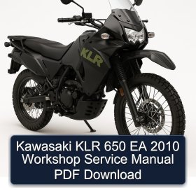 Kawasaki KLR 650 EA 2010 Workshop Service Manual PDF Download