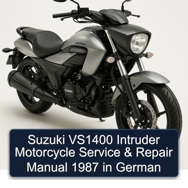 Suzuki VS1400 Intruder Motorcycle Service & Repair Manual 1987 in German
