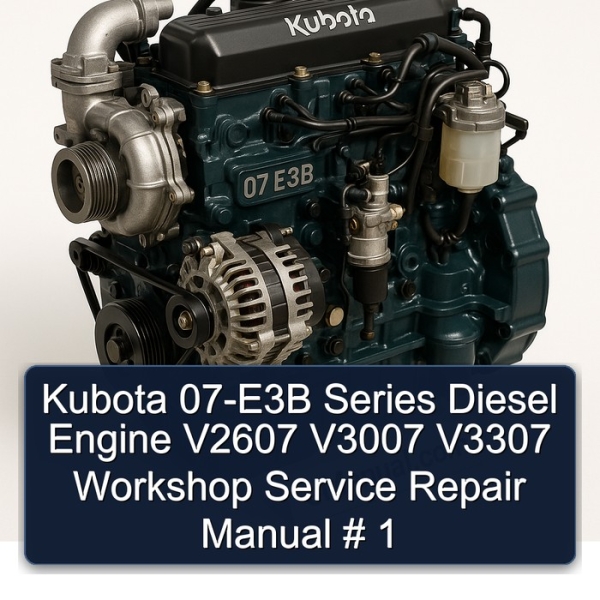 Kubota 07-E3B Series Diesel Engine V2607 V3007 V3307 Workshop Service Repair Manual # 1