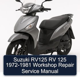 Suzuki RV125 RV 125 1972-1981 Workshop Repair Service Manual
