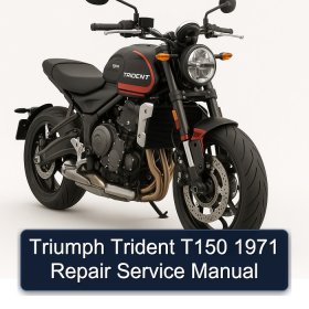 Triumph Trident T150 1971 Repair Service Manual