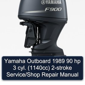 Yamaha Outboard 1989 90 hp 3 cyl. (1140cc) 2-stroke Service/Shop Repair Manual