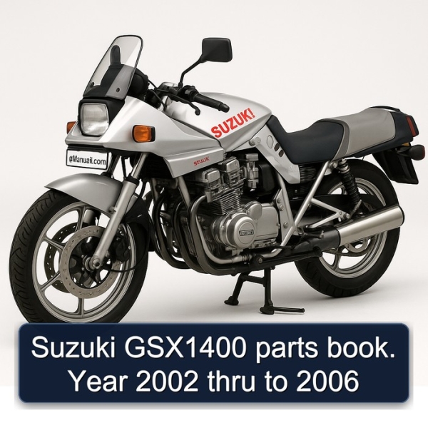 Suzuki GSX1400 parts book. Year 2002 thru to 2006