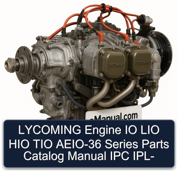 LYCOMING Engine IO LIO HIO TIO AEIO-36 Series Parts Catalog Manual IPC IPL-
