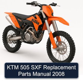 KTM 505 SXF Replacement Parts Manual 2008