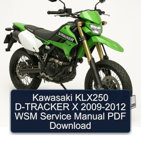 Kawasaki KLX250 D-TRACKER X 2009-2012 WSM Service Manual PDF Download