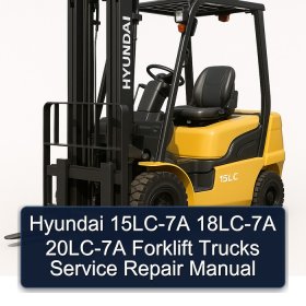 Hyundai 15LC-7A 18LC-7A 20LC-7A Forklift Trucks Service Repair Manual