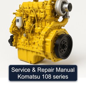 Service & Repair Manual Komatsu 108 series