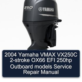 2004 Yamaha VMAX VX250C 2-stroke OX66 EFI 250hp Outboard models Service Repair Manual