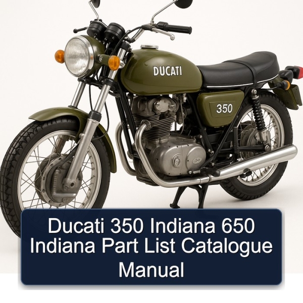 Ducati 350 Indiana 650 Indiana Part List Catalogue Manual