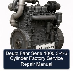 Deutz Fahr Serie 1000 3-4-6 Cylinder Factory Service Repair Manual