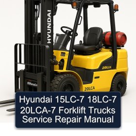 Hyundai 15LC-7 18LC-7 20LCA-7 Forklift Trucks Service Repair Manual
