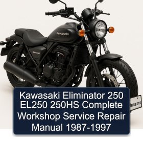 Kawasaki Eliminator 250 EL250 250HS Complete Workshop Service Repair Manual 1987-1997