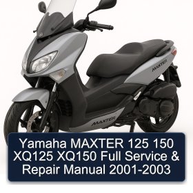 Yamaha MAXTER 125 150 XQ125 XQ150 Full Service & Repair Manual 2001-2003