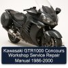 Kawasaki GTR1000 Concours Workshop Service Repair Manual 1986-2000