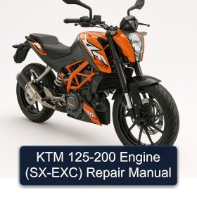 KTM 125-200 Engine (SX-EXC) Repair Manual