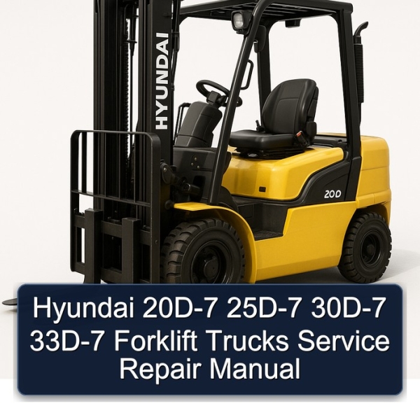 Hyundai 20D-7 25D-7 30D-7 33D-7 Forklift Trucks Service Repair Manual