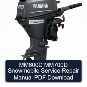 MM600D MM700D Snowmobile Service Repair Manual PDF Download