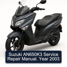 Suzuki AN650K3 Service Repair Manual. Year 2003