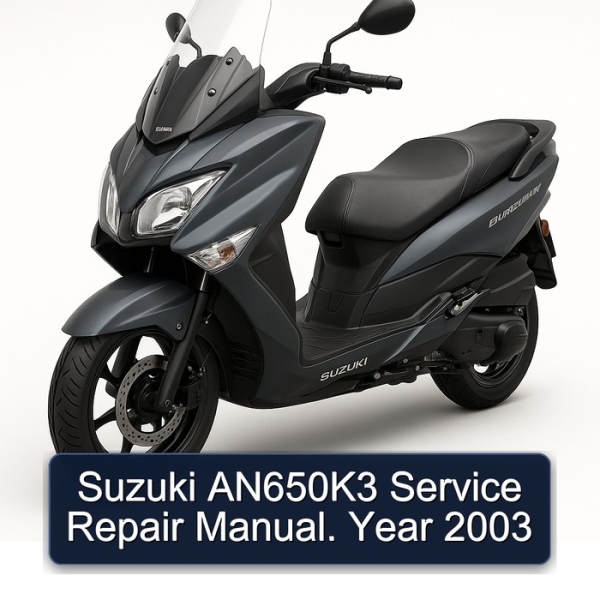Suzuki AN650K3 Service Repair Manual. Year 2003