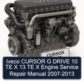 Iveco CURSOR G DRIVE 10 TE X 13 TE X Engine Service Repair Manual 2007-2013