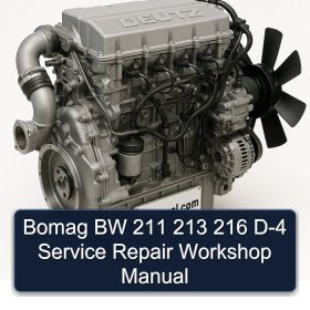 Bomag BW 211 213 216 D-4 Service Repair Workshop Manual
