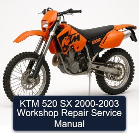 KTM 520 SX 2000-2003 Workshop Repair Service Manual