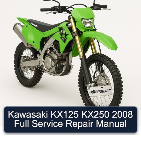 Kawasaki KX125 KX250 2008 Full Service Repair Manual