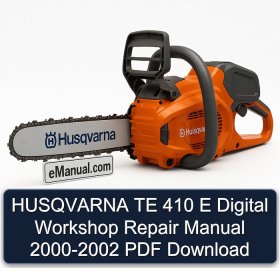 HUSQVARNA TE 410 E Digital Workshop Repair Manual 2000-2002 PDF Download